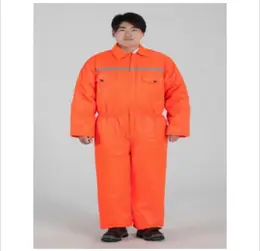 橙色棉防寒连体工作服